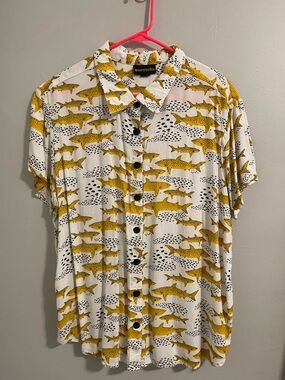 Nooworks Lorien Stern Sharks Joyce Top XXXL